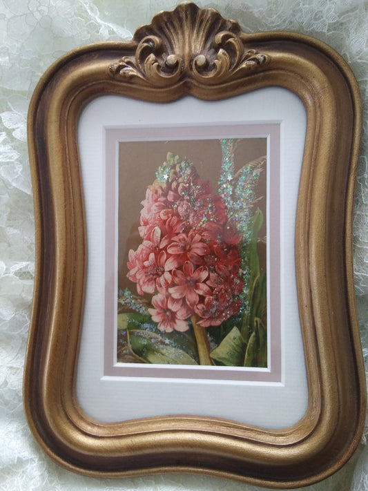 Vintage Early 1900's Framed Postcard Picture