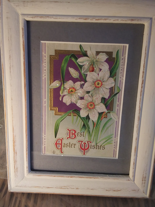 Early 1900's Vintage Framed Picture Postcard