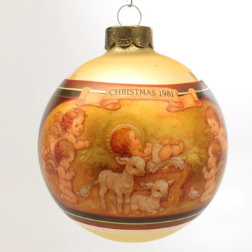 Vintage Hallmark Manger Scene Christmas Ornament