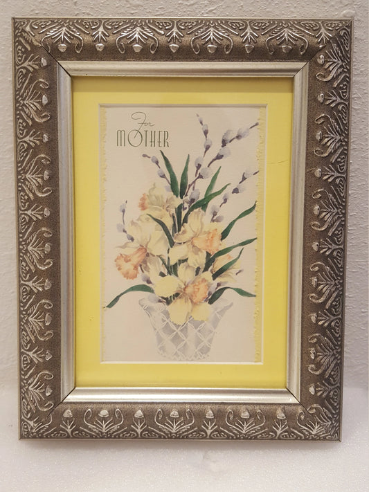 Vintage Framed Mother's Day Card