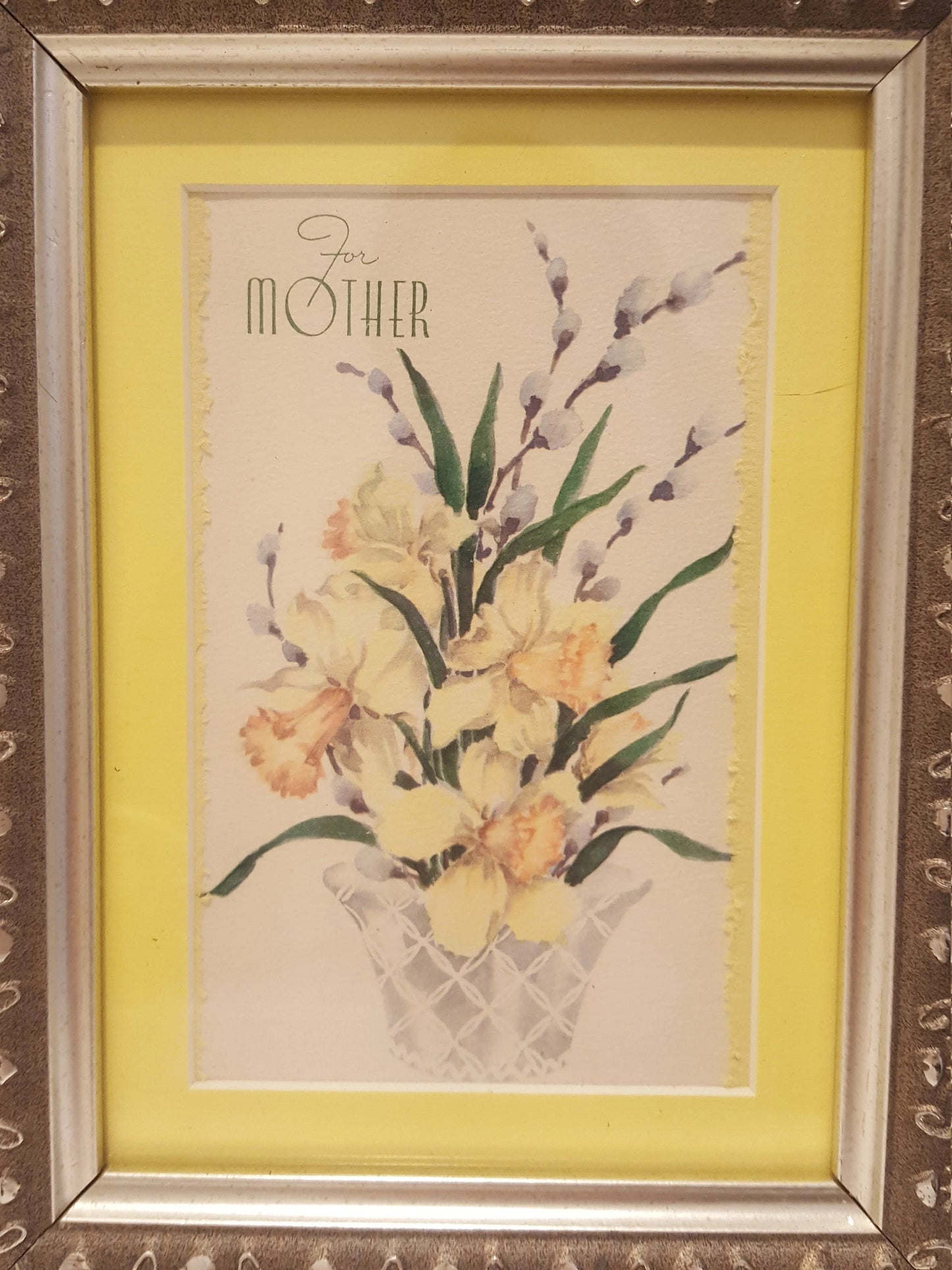 Vintage Framed Mother's Day Card