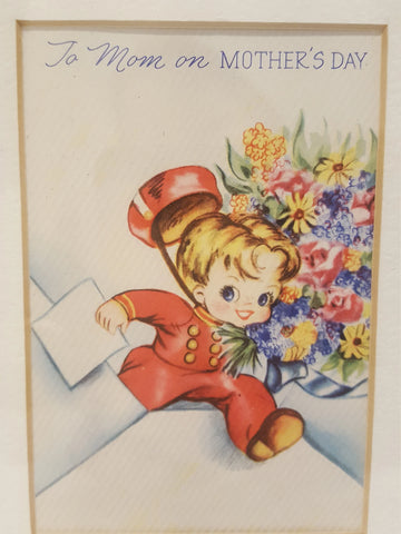Vintage Framed Mother's Day Card
