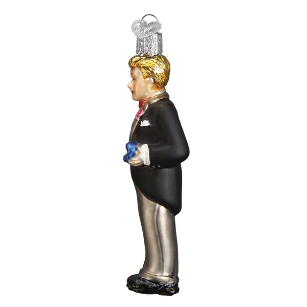 Groom Blonde Old World Christmas Ornament