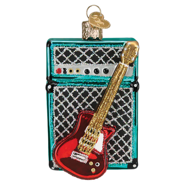 Guitar and Amp Old World Christmas Ornament