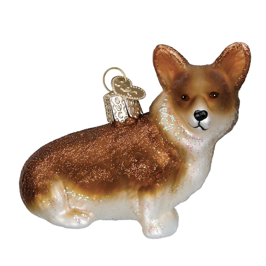 Pembroke Welsh Corgi Dog - Blown Glass Tree Ornament by Old World Christmas