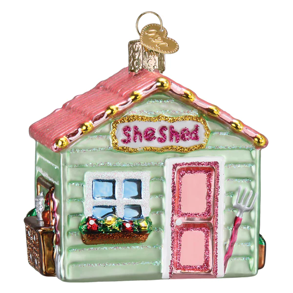 She Shed Old World Christmas Ornament