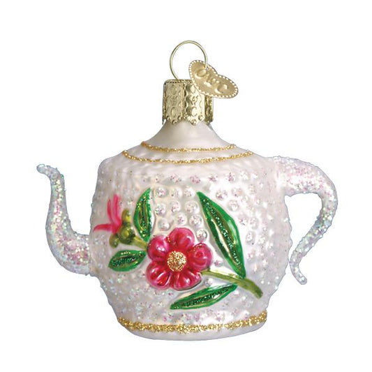 Fancy Teapot Old World Christmas Ornament