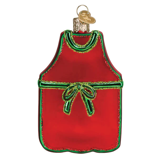 BBQ Apron Old World Christmas Ornament