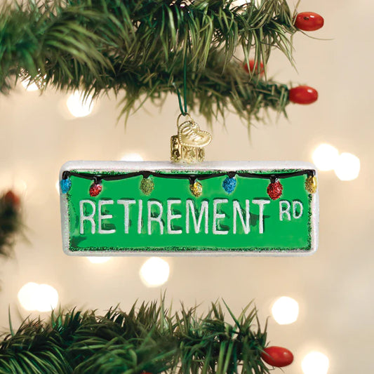 Happy Retirement Old World Christmas Ornament