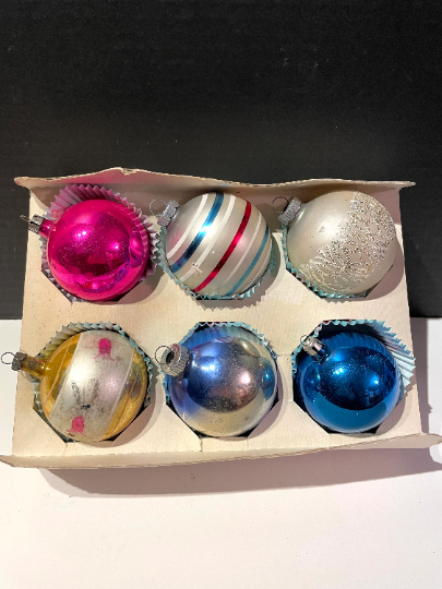 Vintage Shiny Brite Christmas Ornaments