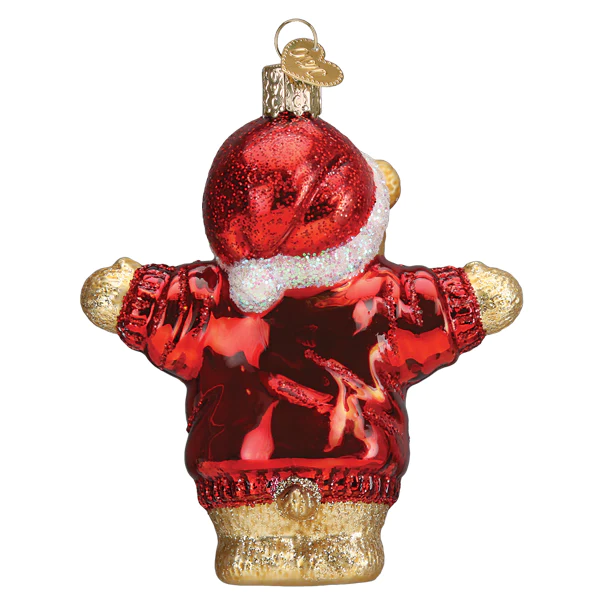 I Love You More Bear Old World Christmas Ornament