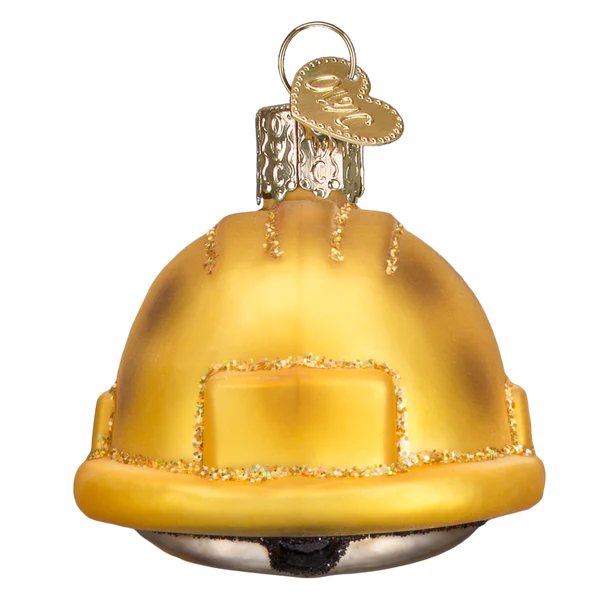 Construction Helmet Old World Christmas Ornament