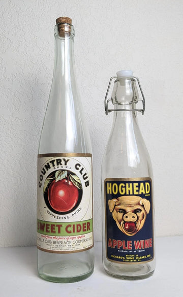 Antique Style Sweet Cider and Apple Wine Bottles