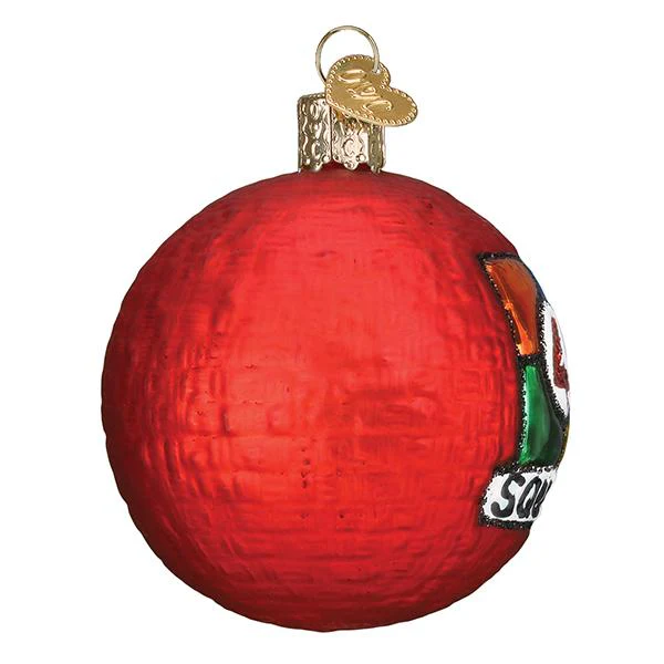 4 Square Ball - Blown Glass Tree Ornament by Old World Christmas - Four
