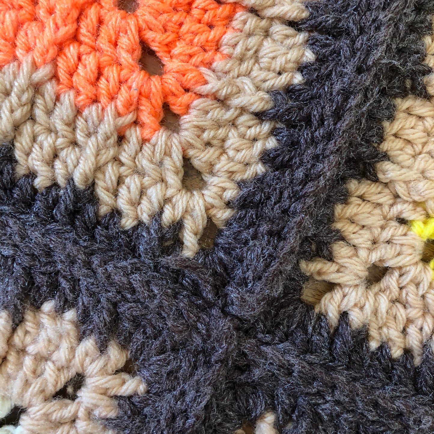 Vintage Afghan Crotchet Blanket