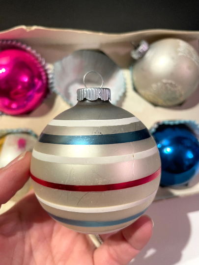 Vintage Shiny Brite Christmas Ornaments