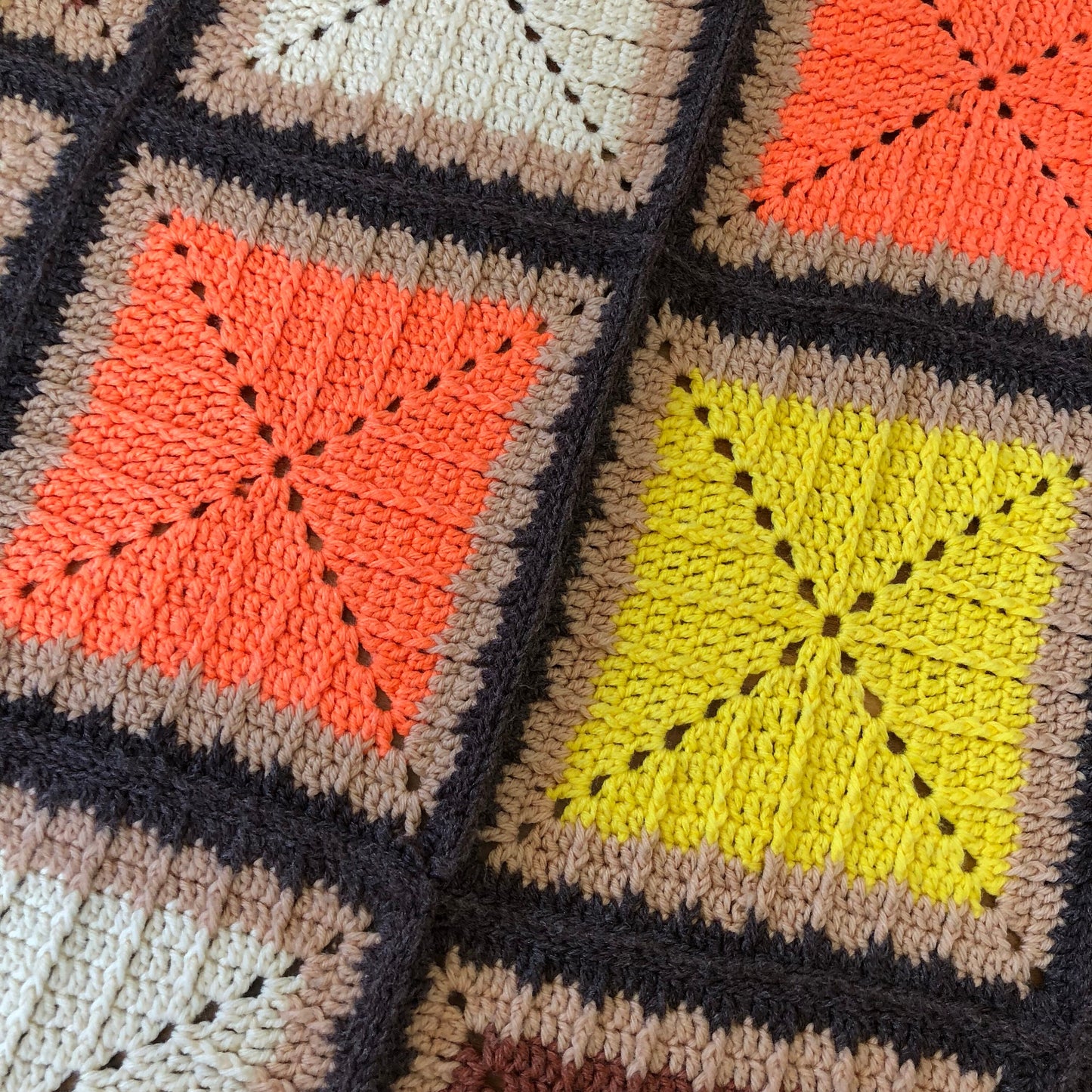 Vintage Afghan Crotchet Blanket