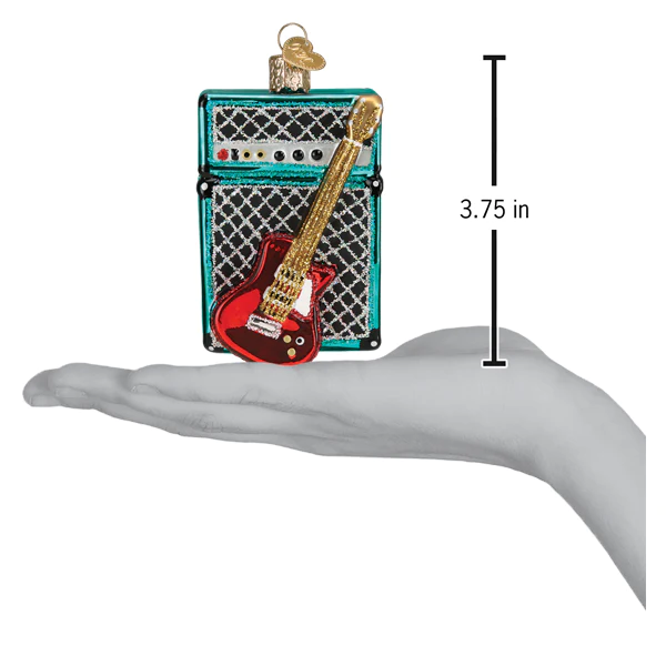 Guitar and Amp Old World Christmas Ornament