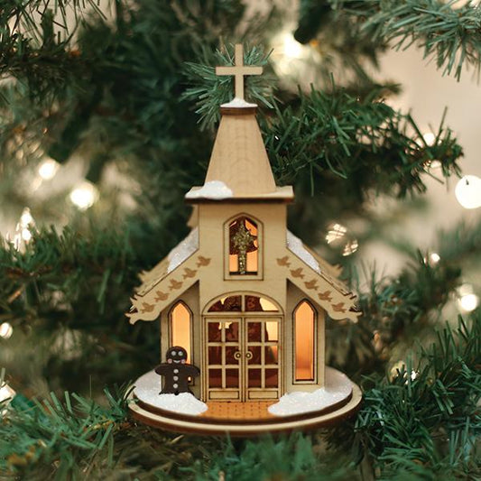 Ginger Cottages Nativity Chapel - Old World Christmas Ornament