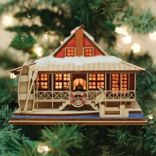 Ginger Cottages Lake House - Old World Christmas Ornament