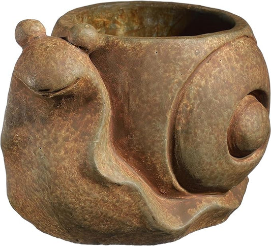 Small Snail Planter - Rust