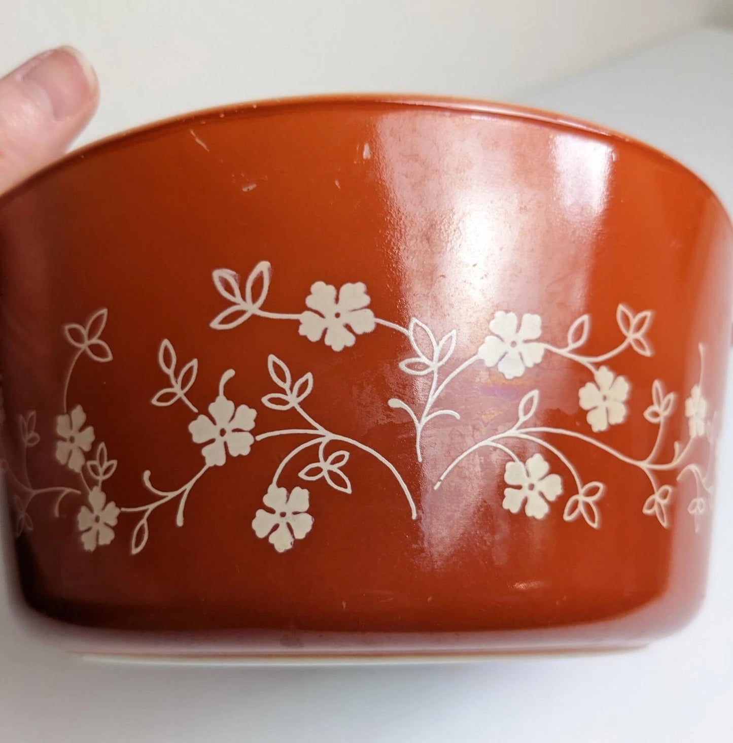 Trailing Flowers Pyrex Cinderella Nesting Bowl