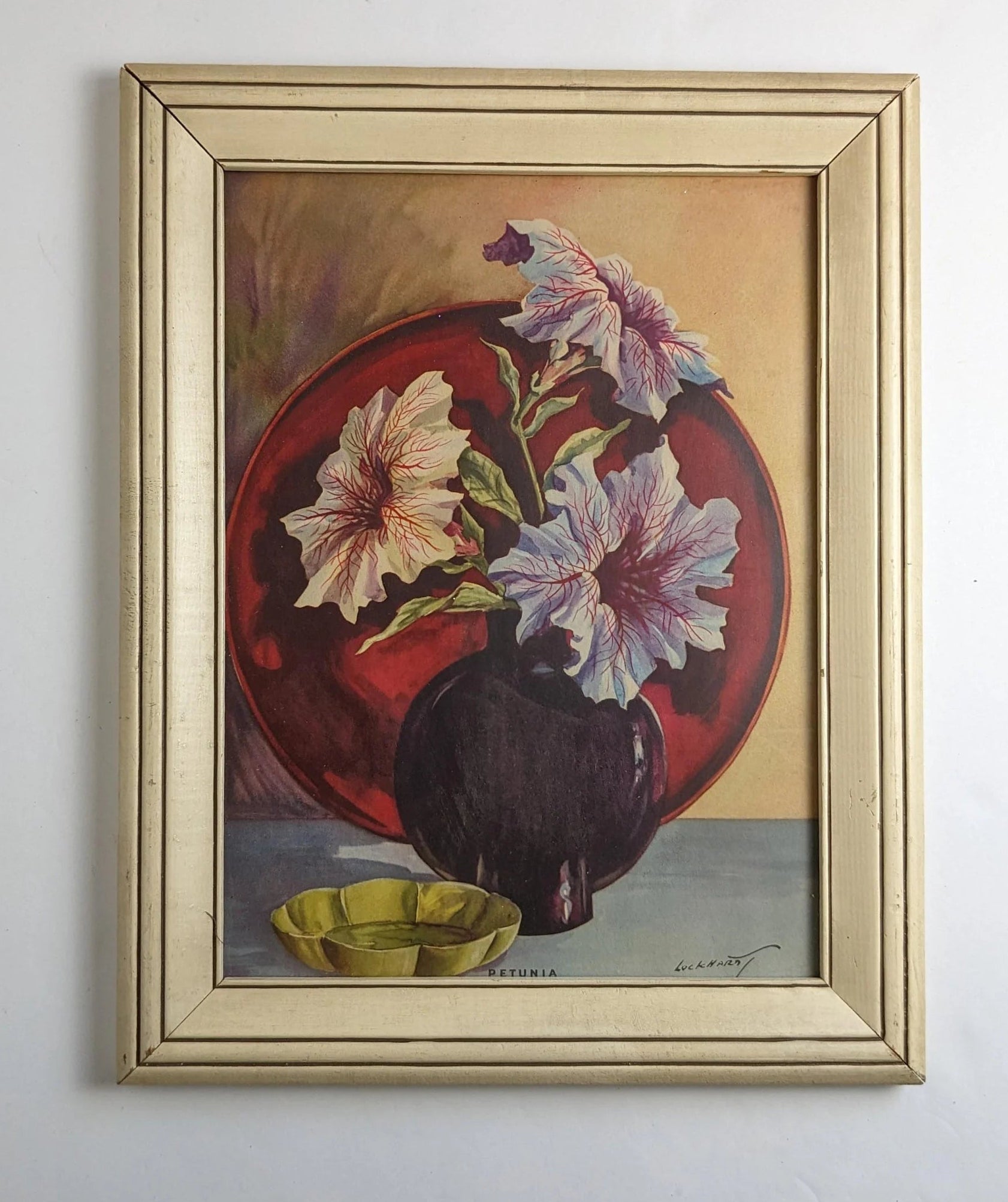 Classic Framed Vintage Floral Picture