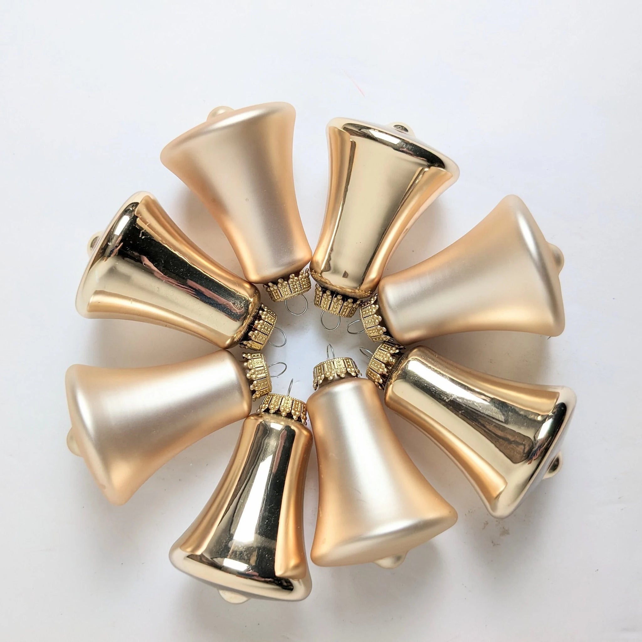 Vintage Krebs Gold Bell Christmas Ornament