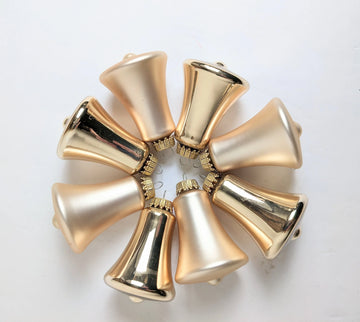 Vintage Krebs Gold Bell Christmas Ornament