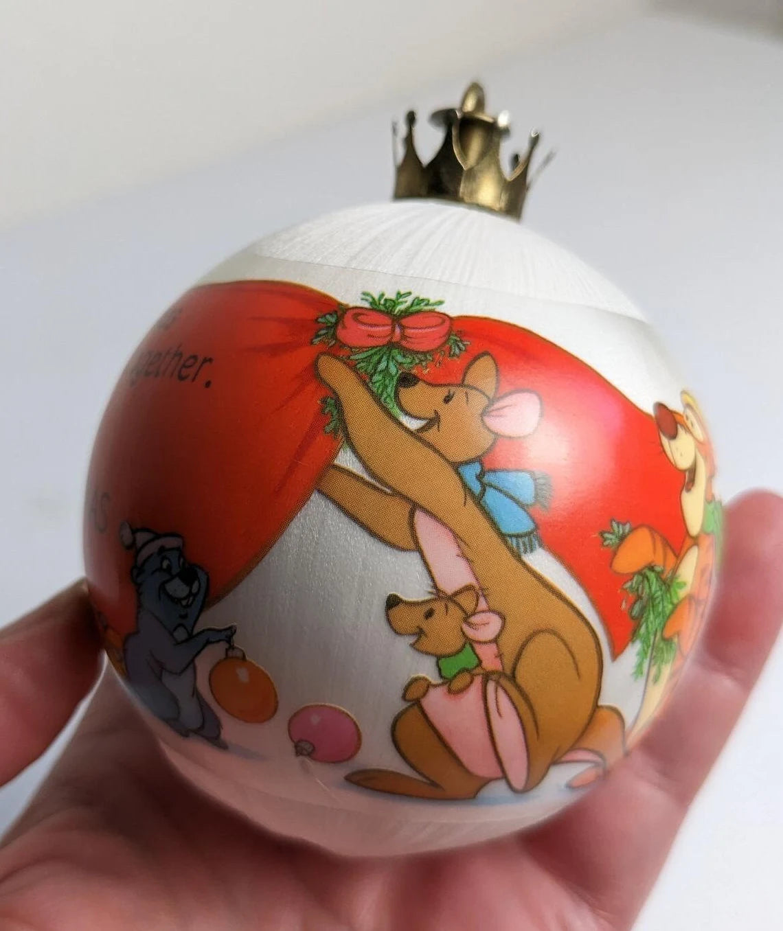 Vintage 1984 Winnie the Pooh Baby's Second Christmas Ornament