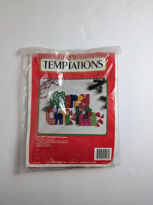 Vintage Temptations Merry Christmas Wall Hanging Craft Kit 1226