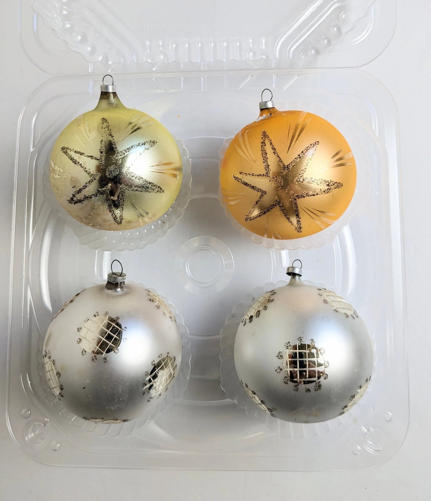 Vintage Austrian Glass Christmas Ornaments