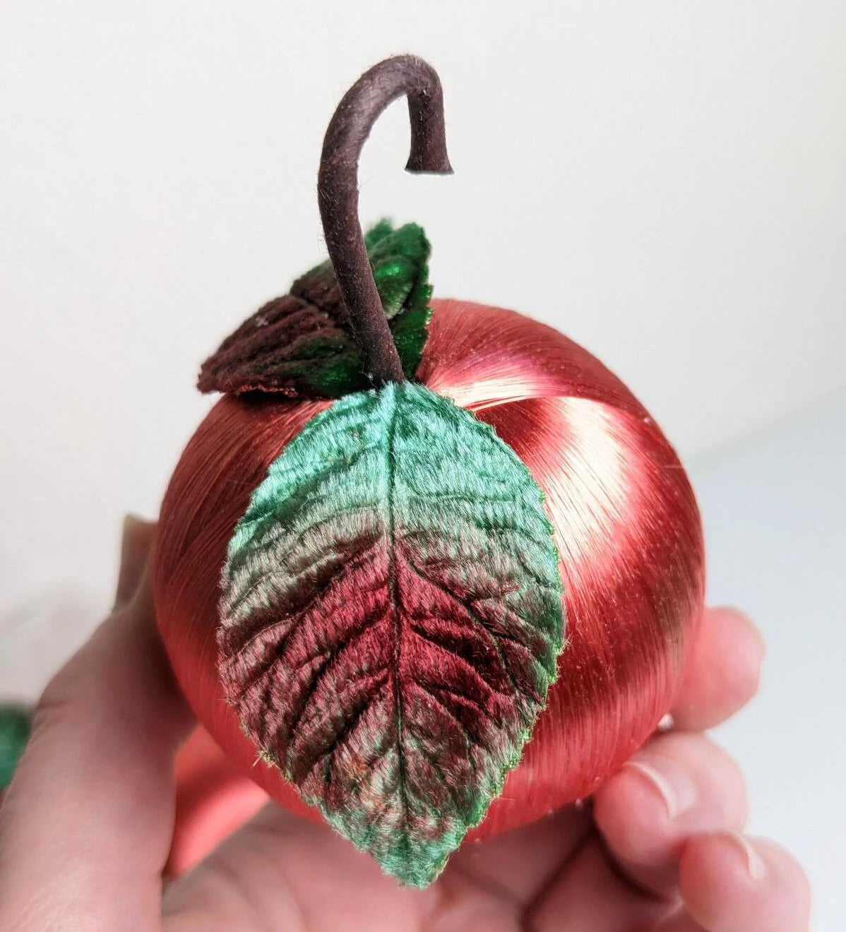 Vintage Set of Apple Christmas Ornaments