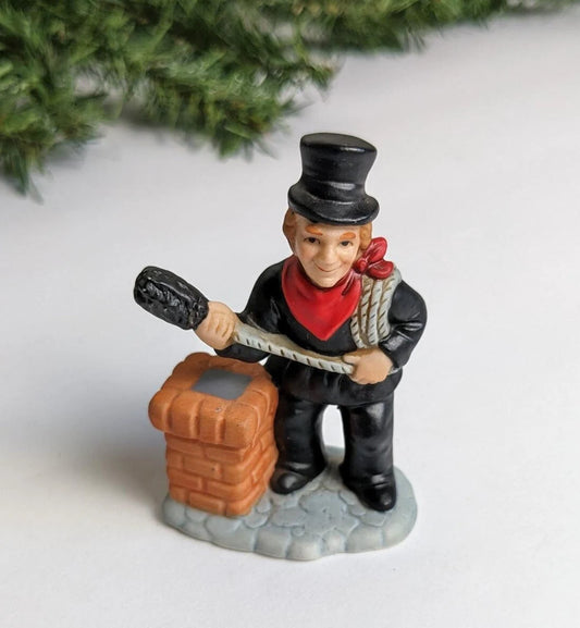 Vintage 1990 Colonial Christmas Village Sylvester Sweeney Figurine