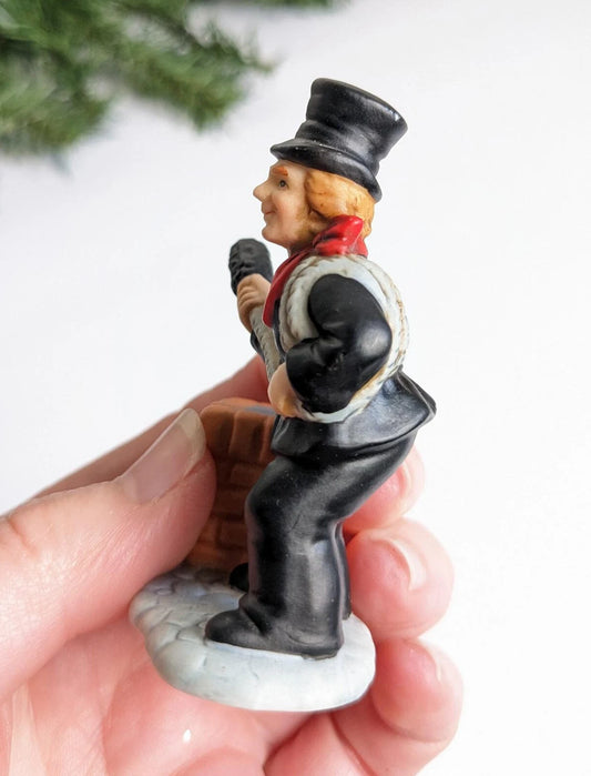 Vintage 1990 Colonial Christmas Village Sylvester Sweeney Figurine