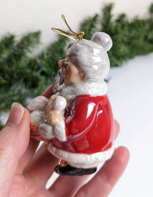 Vintage Mrs. Claus Baking Ornament