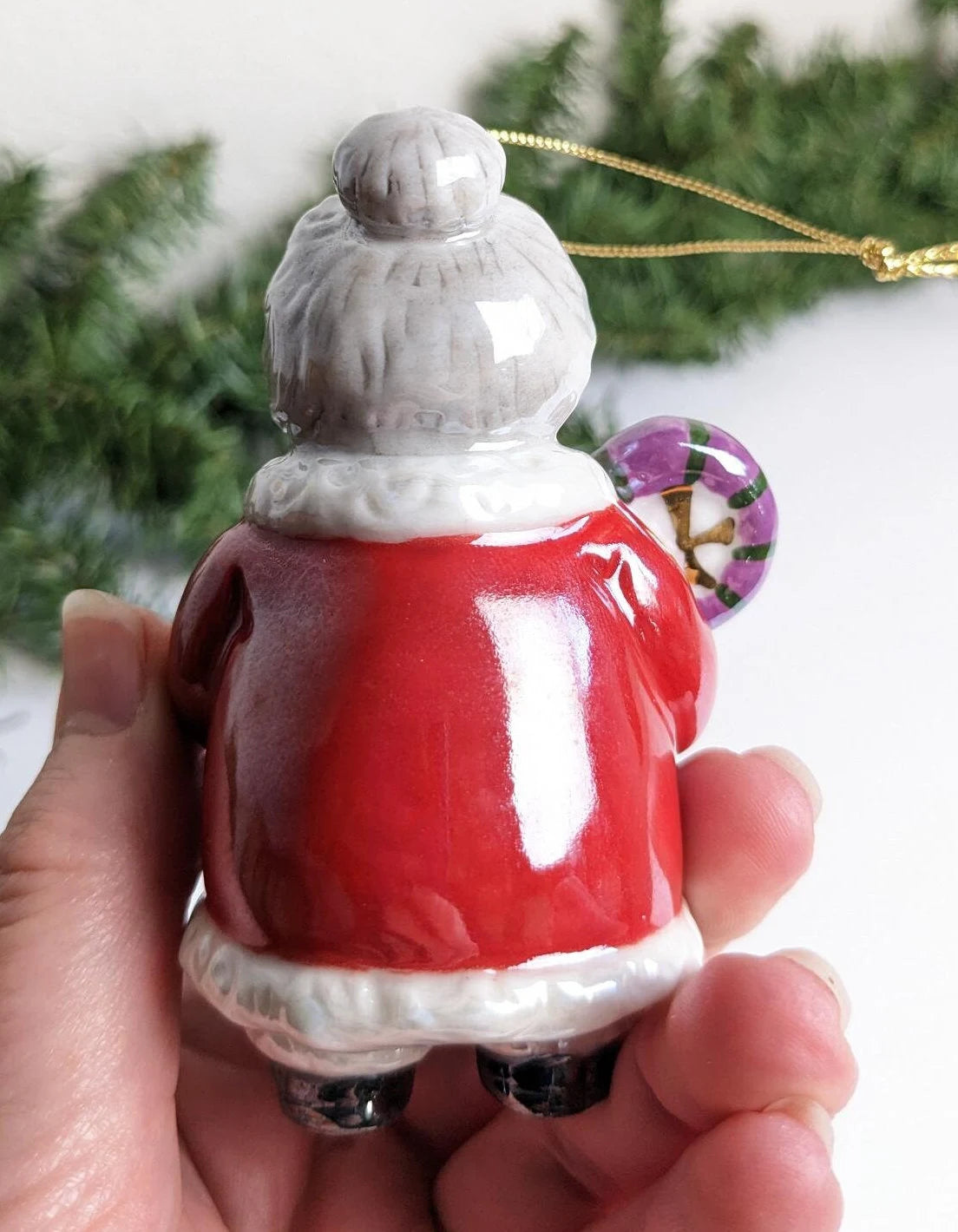 Vintage Mrs. Claus Baking Ornament