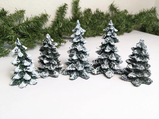 Vintage Dept 56 Christmas Village Snow Covered Trees