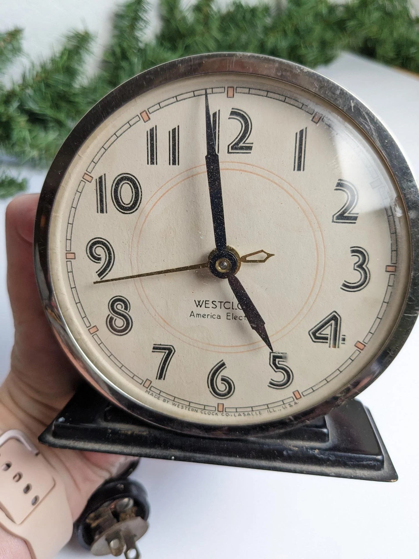 Westclox American Electric Vintage 1930's Alarm Clock