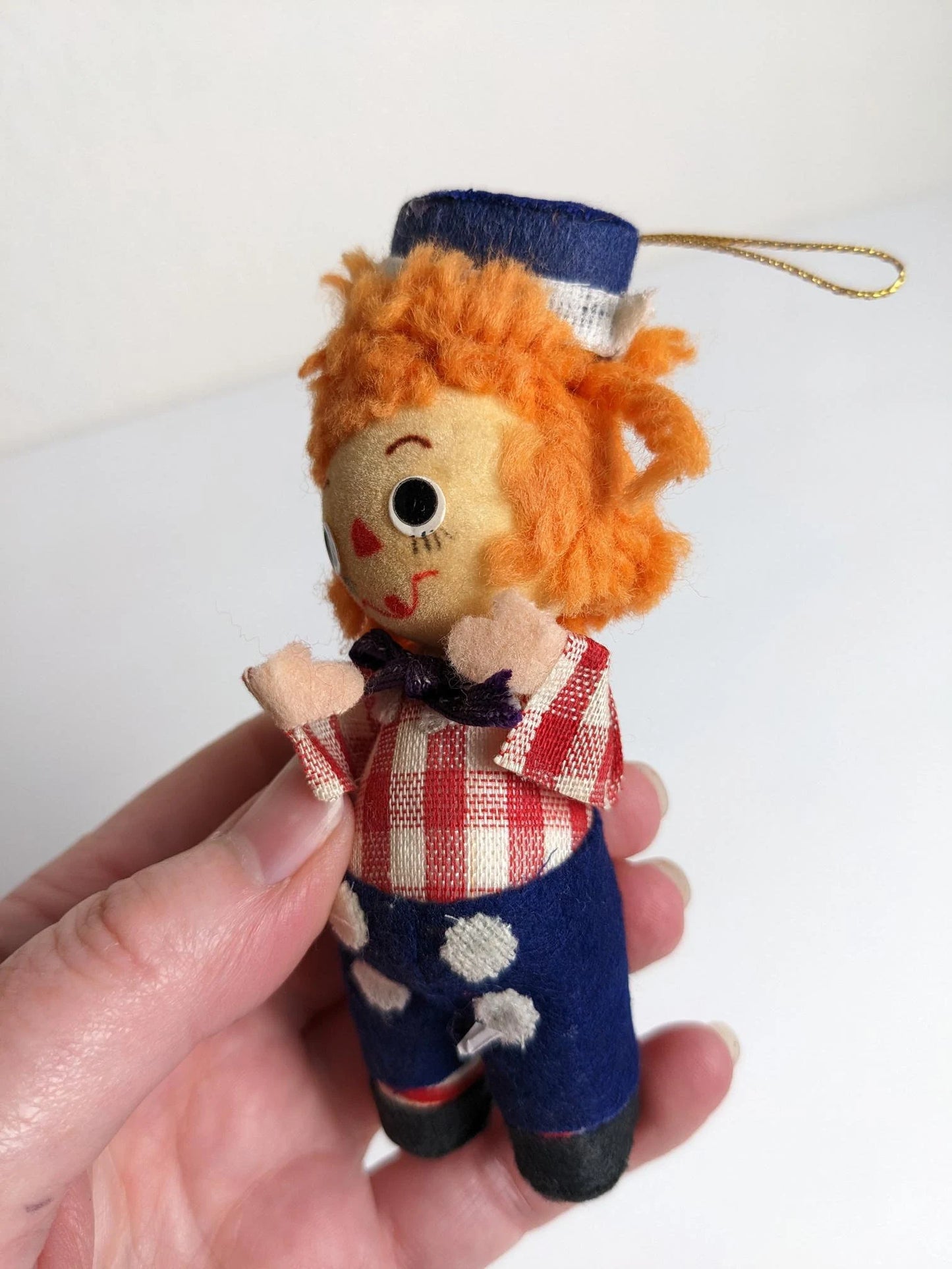 Vintage Raggedy Andy Ornament