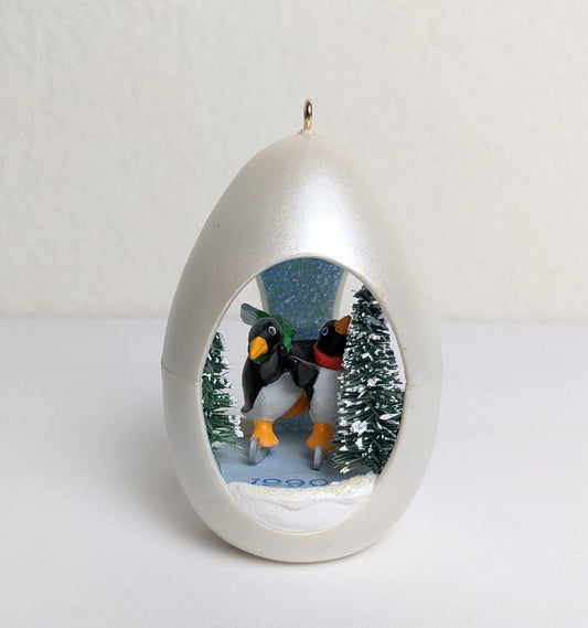 Vintage 1990 Winter Surprise Christmas Ornament