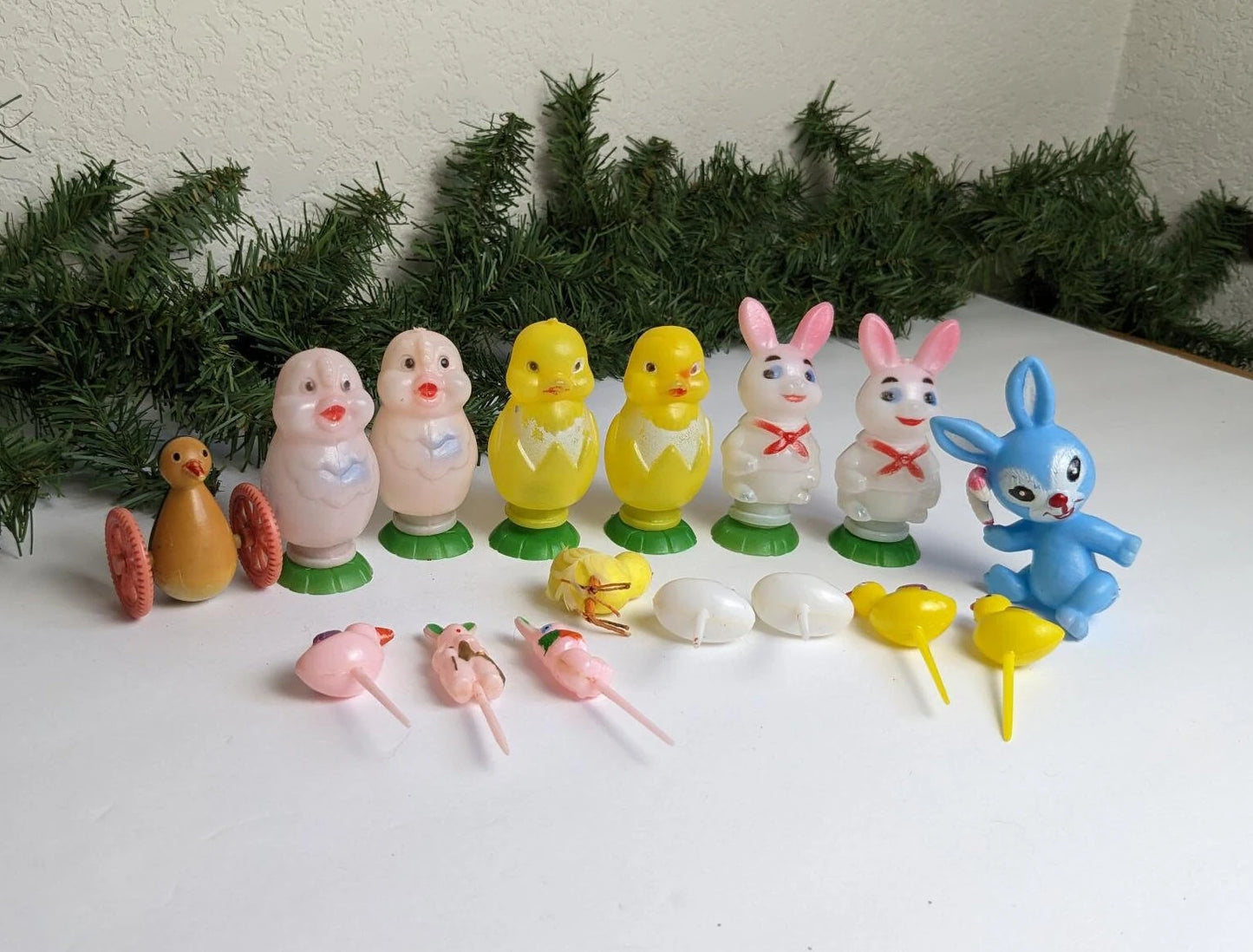 Easter Cake & Cupcake Toppers Rabbit, Duck, Chick Decor