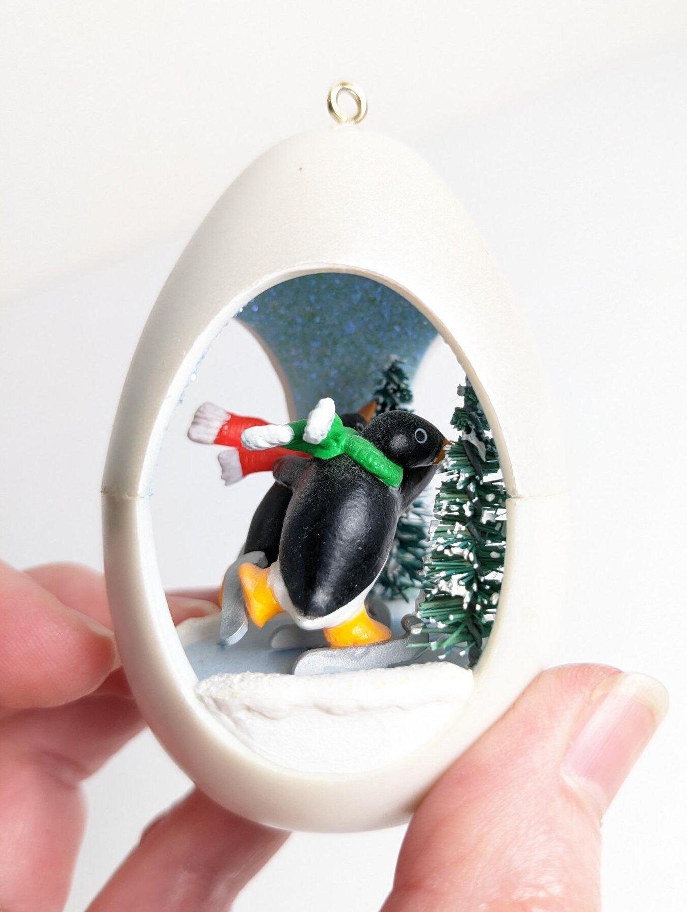 Vintage 1990 Winter Surprise Christmas Ornament