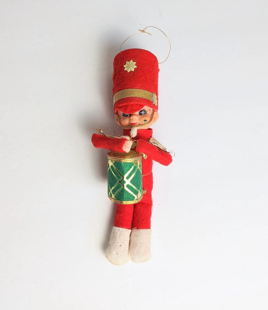 Vintage Japan Drummer Boy Christmas Ornament