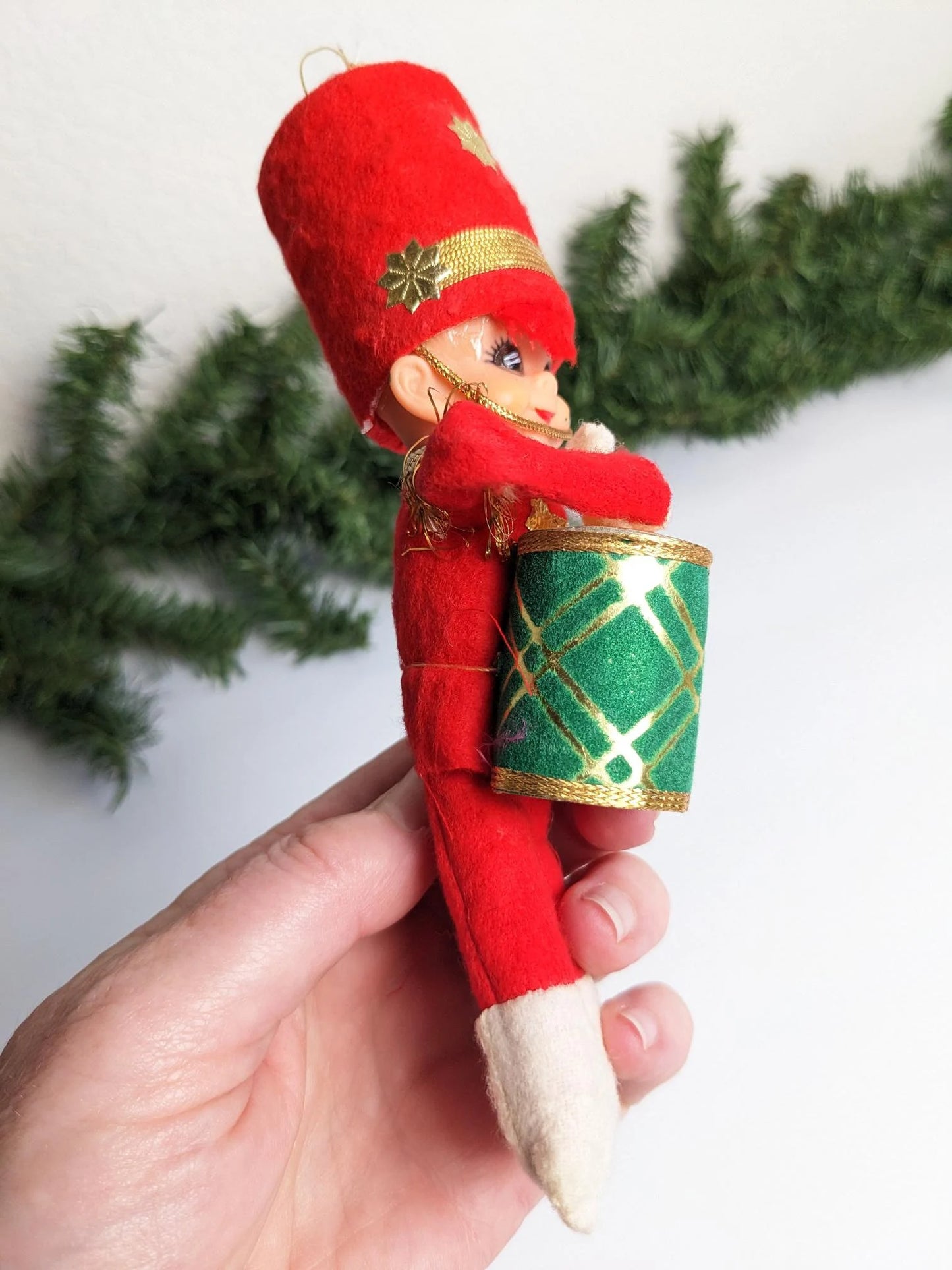 Vintage Japan Drummer Boy Christmas Ornament