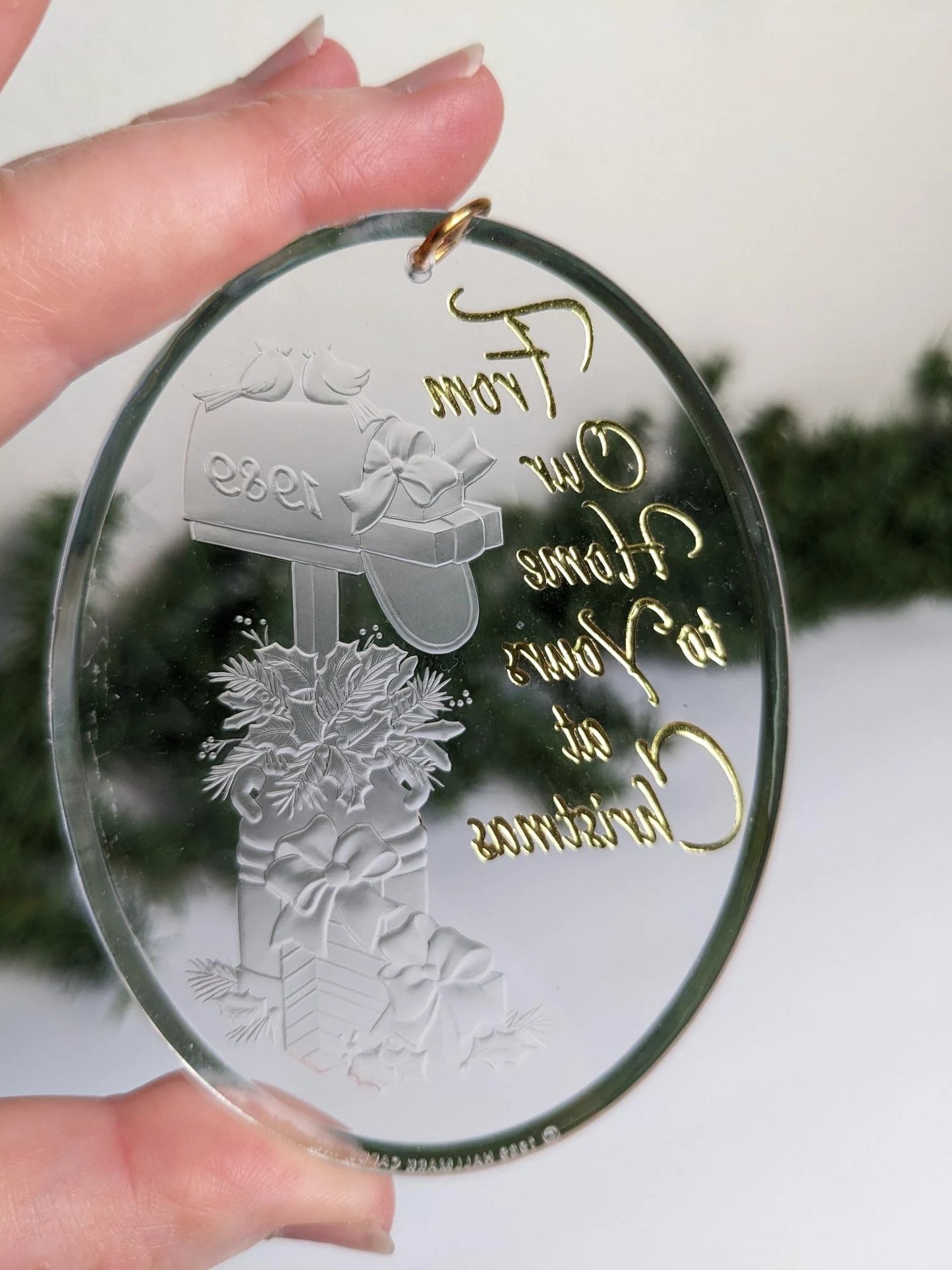 Vintage Hallmark From Our Home to Yours Christmas Ornament