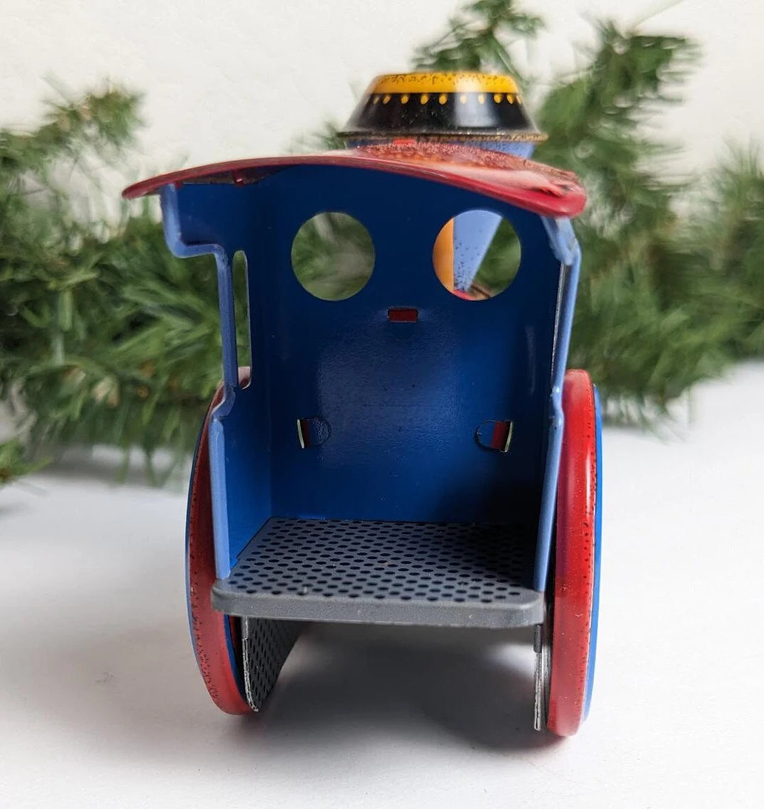 Vintage Hallmark Tin Locomotive Christmas Ornament