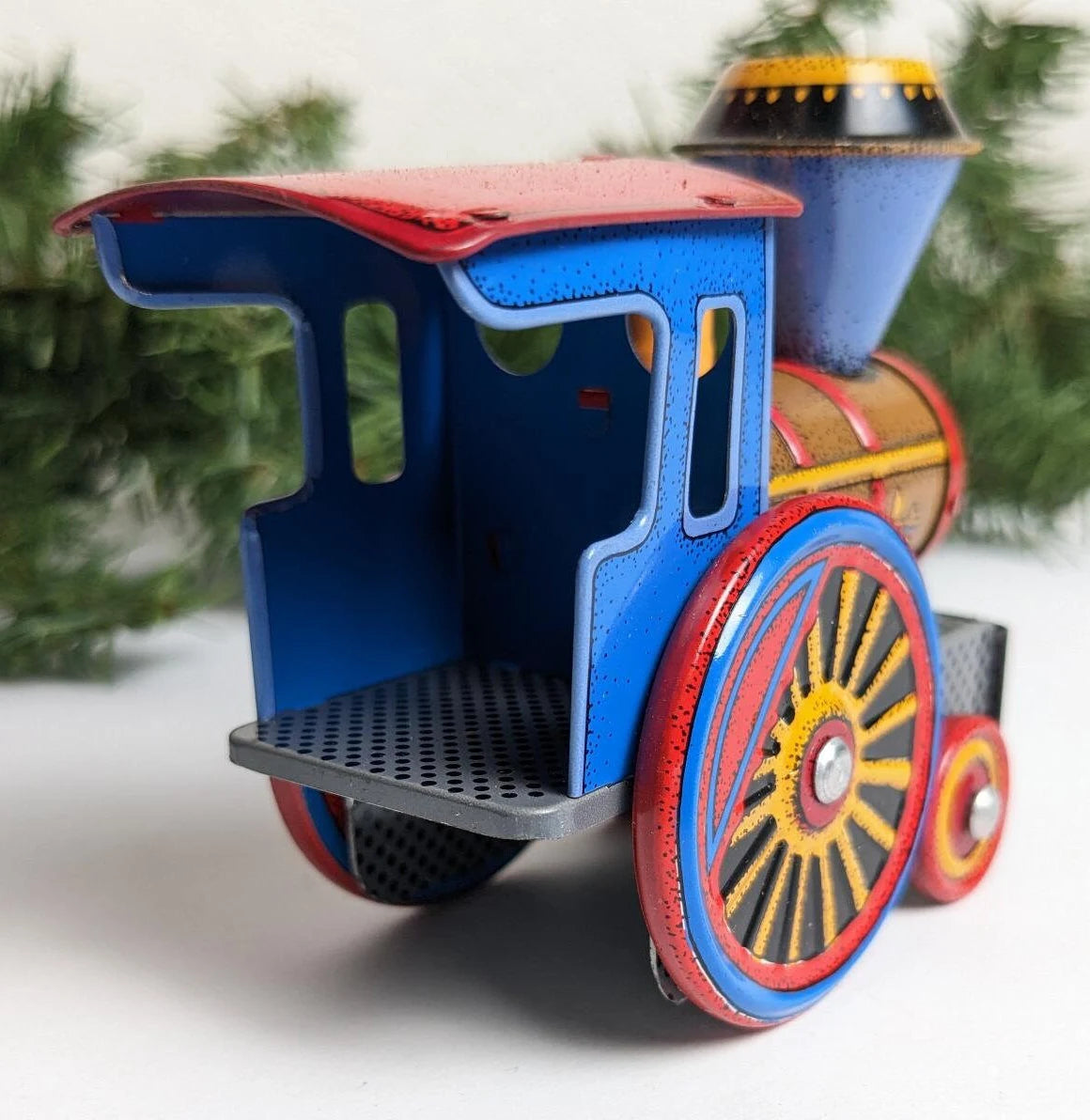 Vintage Hallmark Tin Locomotive Christmas Ornament