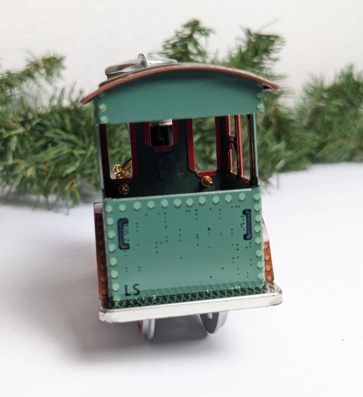 Vintage Hallmark Tin Locomotive Christmas Train Ornament