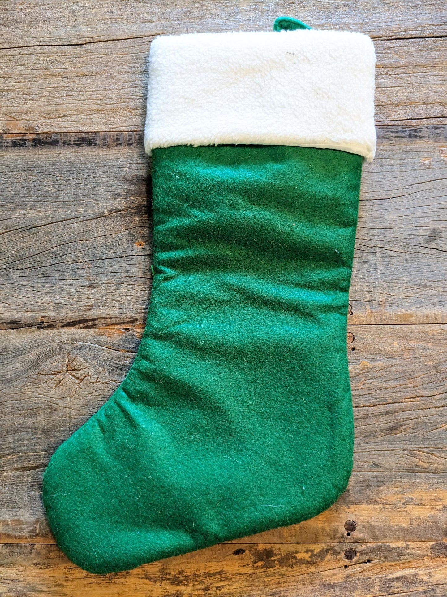 Green Santa Claus Christmas Stocking